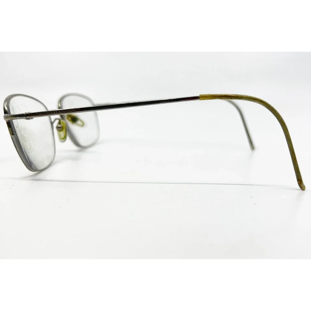 Giorgio Armani Eyeglasses Mens Silver Metal GA 10 6LB 140